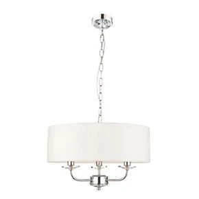 Quay Design Polaris 3-Light Pendant Bright Nickel 4 Quay Design Polaris 3-Light Pendant Bright Nickel - Image 2