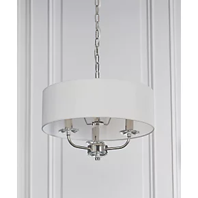 Quay Design Polaris 3-Light Pendant Bright Nickel 5 Quay Design Polaris 3-Light Pendant Bright Nickel - Image 3