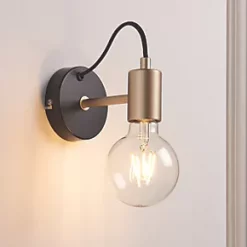 Quay Design Toby Wall Light Soft Gold