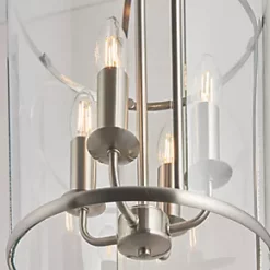 Quay Design Liberty 4-Light Pendant Satin Nickel -Indoor Lighting Sales Store 169VG A3