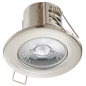 LAP Cosmoseco Fixed Fire Rated LED Downlight Satin Nickel 5.8W 450lm 6 LAP Cosmoseco Fixed Fire Rated LED Downlight Satin Nickel 5.8W 450lm - Image 4