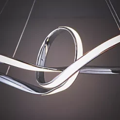 Quay Design Remi LED Pendant Light Chrome 30W 2000lm -Indoor Lighting Sales Store 172VG A5