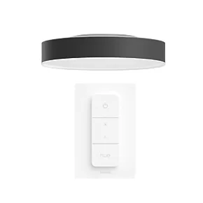 Philips Hue Ambiance Enrave LED Large Ceiling Light Black 33.5W 3300lm 3 Philips Hue Ambiance Enrave LED Large Ceiling Light Black 33.5W 3300lm