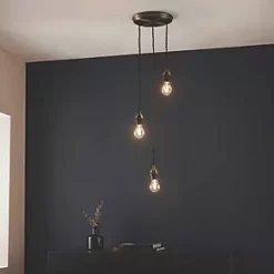 Quay Design Cable Set 3-Light Cable Set Pendant Antique Brass -Indoor Lighting Sales Store 199VG A5