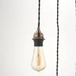 Quay Design Cable Set 3-Light Cable Set Pendant Antique Copper -Indoor Lighting Sales Store 208VG A2
