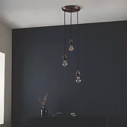 Quay Design Cable Set 3-Light Cable Set Pendant Antique Copper -Indoor Lighting Sales Store 208VG A5