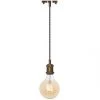 4lite LED Vintage Pendant Antique Brass 7.5W 690lm -Indoor Lighting Sales Store 231VH P