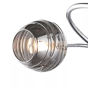 Quay Design Leonie LED 5-Light Semi-Flush Ceiling Light Chrome 10W 200lm 5 Quay Design Leonie LED 5-Light Semi-Flush Ceiling Light Chrome 10W 200lm - Image 3