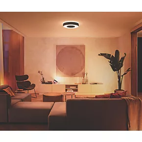 Philips Hue Infuse RGB & White LED Ceiling Light Black 52.5W 3700lm 5 Philips Hue Infuse RGB & White LED Ceiling Light Black 52.5W 3700lm - Image 3