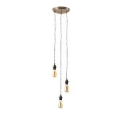 Quay Design Cable Set 3-Light Cable Set Pendant Brushed Bronze -Indoor Lighting Sales Store 243VG A3