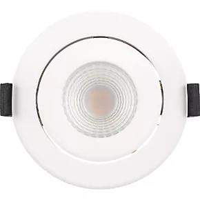 Luceco FType Compact Adjustable Cylinder Fire Rated LED Downlight White 6W 600lm 6 Luceco FType Compact Adjustable Cylinder Fire Rated LED Downlight White 6W 600lm - Image 4