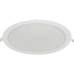 Luceco ECO Circular Fixed LED Low Profile Slimline Downlight White 30W 2040lm