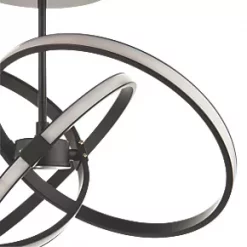 Quay Design Remi LED Semi-Flush Light Matt Black 28W 1555lm -Indoor Lighting Sales Store 265VG A3