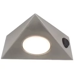 LAP Triangular LED CCT Cabinet Downlight Satin Nickel 5W 400lm