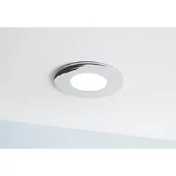 LAP IndoPro Fixed Fire Rated LED Downlight Chrome 9W 450lm -Indoor Lighting Sales Store 2967X A4