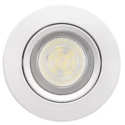 LAP Tilt LED Downlight White 4.5W 420lm -Indoor Lighting Sales Store 347PP A2