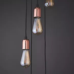 Quay Design Hansen LED 5-Light Pendant Copper 10W 210lm 8 Quay Design Hansen LED 5-Light Pendant Copper 10W 210lm - Image 6