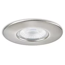 Collingwood DT4 Fixed Fire Rated LED Downlight Brushed Steel 4.6W 490lm -Indoor Lighting Sales Store 349CF A2