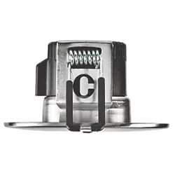 Collingwood DT4 Fixed Fire Rated LED Downlight Brushed Steel 4.6W 490lm -Indoor Lighting Sales Store 349CF A3