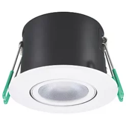 Sylvania Obico Swivel & Tilt Fire Rated LED Downlight with CCT Technology White 8.5W 740lm