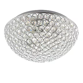Quay Design Chrystal Bathroom Flush Light Chrome 5 Quay Design Chrystal Bathroom Flush Light Chrome - Image 3