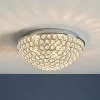 Quay Design Chrystal Bathroom Flush Light Chrome -Indoor Lighting Sales Store 362VG P