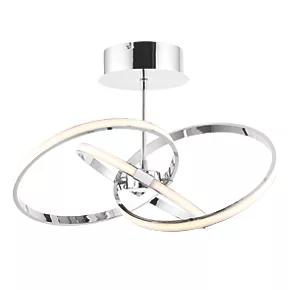 Quay Design Remi LED Semi-Flush Light Chrome 28W 1870lm 4 Quay Design Remi LED Semi-Flush Light Chrome 28W 1870lm - Image 2