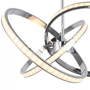 Quay Design Remi LED Semi-Flush Light Chrome 28W 1870lm 5 Quay Design Remi LED Semi-Flush Light Chrome 28W 1870lm - Image 3