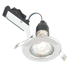 LAP Fixed Mains Voltage Downlight Polished Chrome 3 LAP Fixed Mains Voltage Downlight Polished Chrome