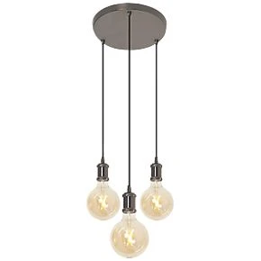 4lite Decorative Pendant Circular Blackened Silver 4 4lite Decorative Pendant Circular Blackened Silver - Image 2