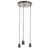 4lite Decorative Pendant Circular Blackened Silver -Indoor Lighting Sales Store 407TV P