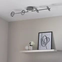 Quay Design Rico LED 4-Light Spotlight Chrome 20W 1160lm -Indoor Lighting Sales Store 413VG A3