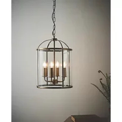 Quay Design Liberty 4-Light Pendant Antique Brass -Indoor Lighting Sales Store 414VG A2