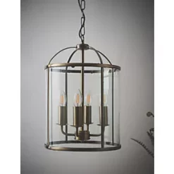 Quay Design Liberty 4-Light Pendant Antique Brass -Indoor Lighting Sales Store 414VG A4