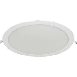 Luceco ECO Circular Fixed LED Low Profile Slimline Downlight White 30W 2040lm