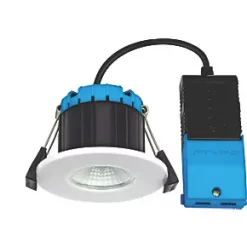 Luceco FType Smart Fixed Cylindrical Fire Rated LED Smart Downlight White 6W 600lm -Indoor Lighting Sales Store 425KR A3