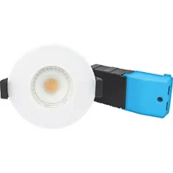 Luceco FType Smart Fixed Cylindrical Fire Rated LED Smart Downlight White 6W 600lm -Indoor Lighting Sales Store 425KR A4