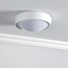 Circular Bathroom Ceiling Light Matt White 5 Circular Bathroom Ceiling Light Matt White - Image 3