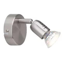 Brilliant Loona LED Wall Light Satin Chrome 3W 240lm