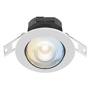 Calex SMD 220-240V 2700-6500K Adjustable Tilting Head LED Smart Downlight With Variable White Light White 4.9W 345lm 3 Pack 3 Calex SMD 220-240V 2700-6500K Adjustable Tilting Head LED Smart Downlight With Variable White Light White 4.9W 345lm 3 Pack