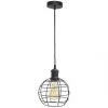 4lite WiZ Connected LED Decorative Birdcage Smart Pendant Light Black 6.5W 720lm