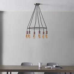 Quay Design Stafford LED Pendant Light Aged Pewter 12W 210lm 13 Quay Design Stafford LED Pendant Light Aged Pewter 12W 210lm -Indoor Lighting Sales Store 471VH A5