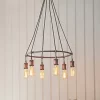 Quay Design Stafford LED Pendant Light Aged Pewter 12W 210lm -Indoor Lighting Sales Store 471VH P