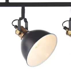 Quay Design Orion Bar 4-Light Spotlight Matt Black -Indoor Lighting Sales Store 483VG A3