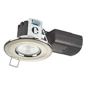 Collingwood H2 Lite 500 Fixed Fire Rated LED Downlight Brushed Steel 5W 500lm 3 Collingwood H2 Lite 500 Fixed Fire Rated LED Downlight Brushed Steel 5W 500lm