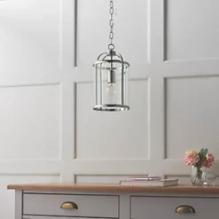 Quay Design Liberty 1-Light Pendant Satin Nickel -Indoor Lighting Sales Store 503VG A3