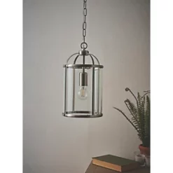 Quay Design Liberty 1-Light Pendant Satin Nickel -Indoor Lighting Sales Store 503VG A4