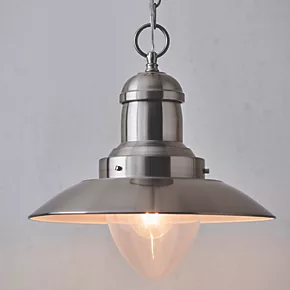 Quay Design Brim Ceiling Pendant Satin Nickel 3 Quay Design Brim Ceiling Pendant Satin Nickel