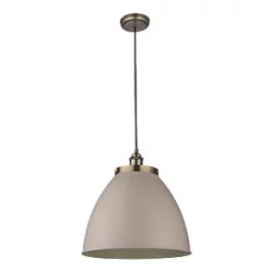 Quay Design Banbridge Pendant Light Satin Taupe -Indoor Lighting Sales Store 505VG A4