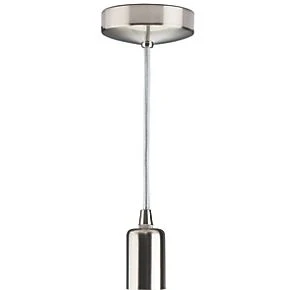 Knightsbridge 8270BC Contemporary Pendant Brushed Chrome 4 Knightsbridge 8270BC Contemporary Pendant Brushed Chrome - Image 2